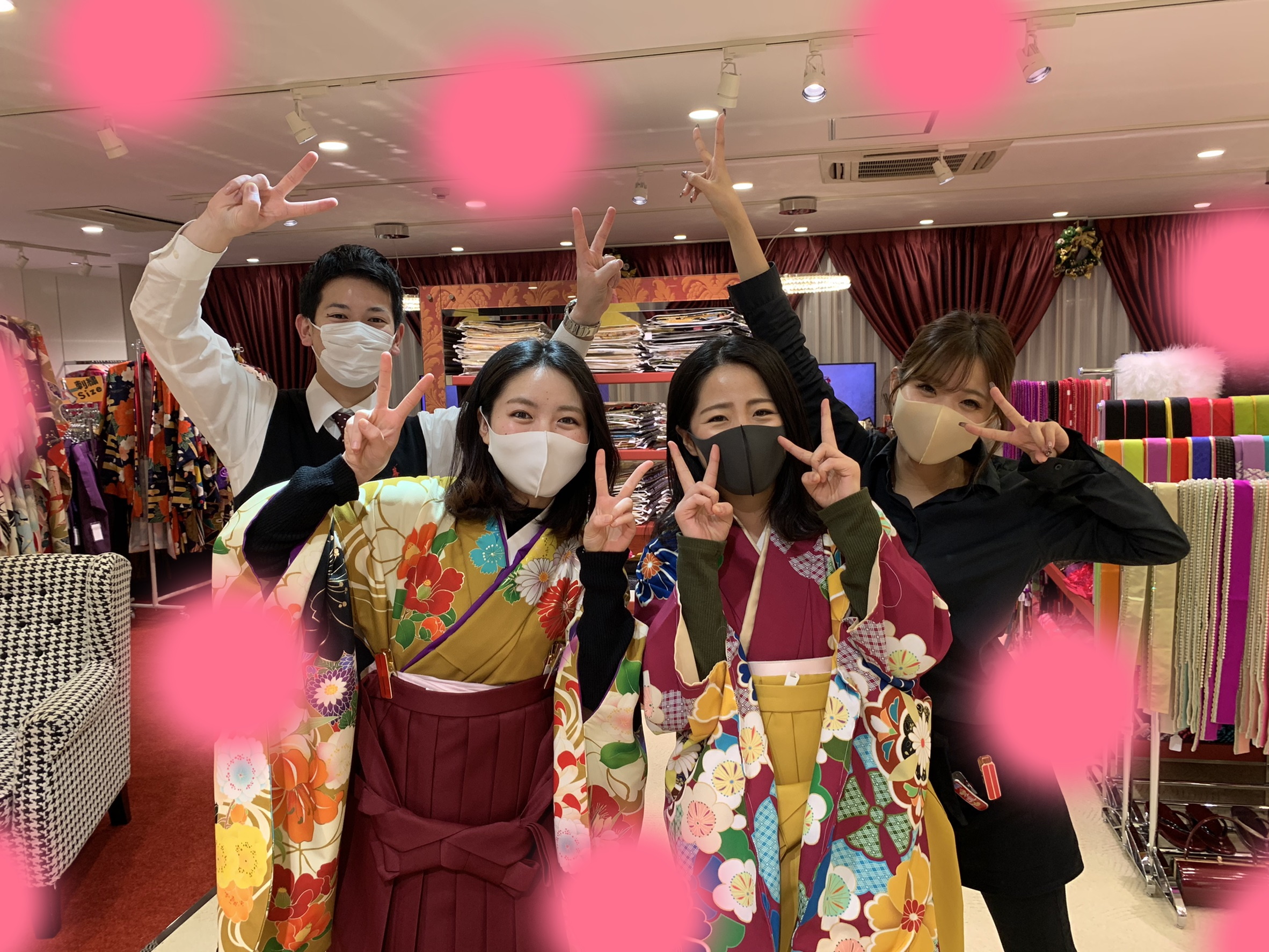 11日 ♡大阪梅田卒業式袴レンタル　レトロ柄お嬢様♡